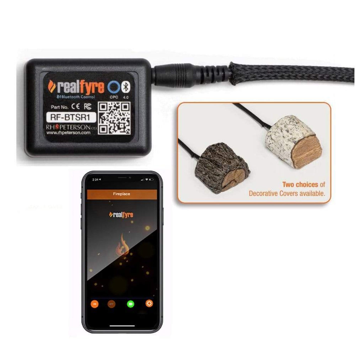 Real Fyre On/Off Bluetooth Remote Control System
