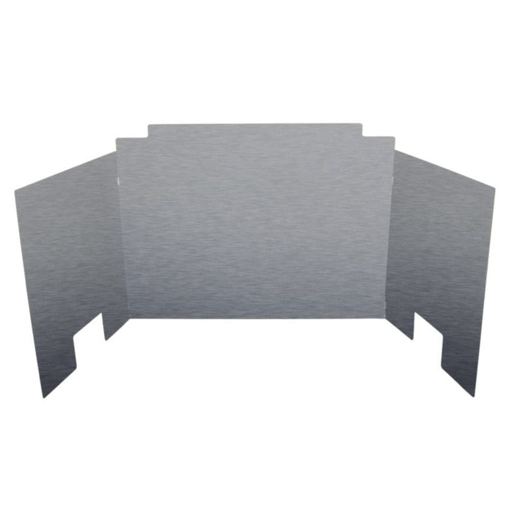 Real Fyre XL Polished Stainless Steel Contemporary Three-Panel Fyrebacks