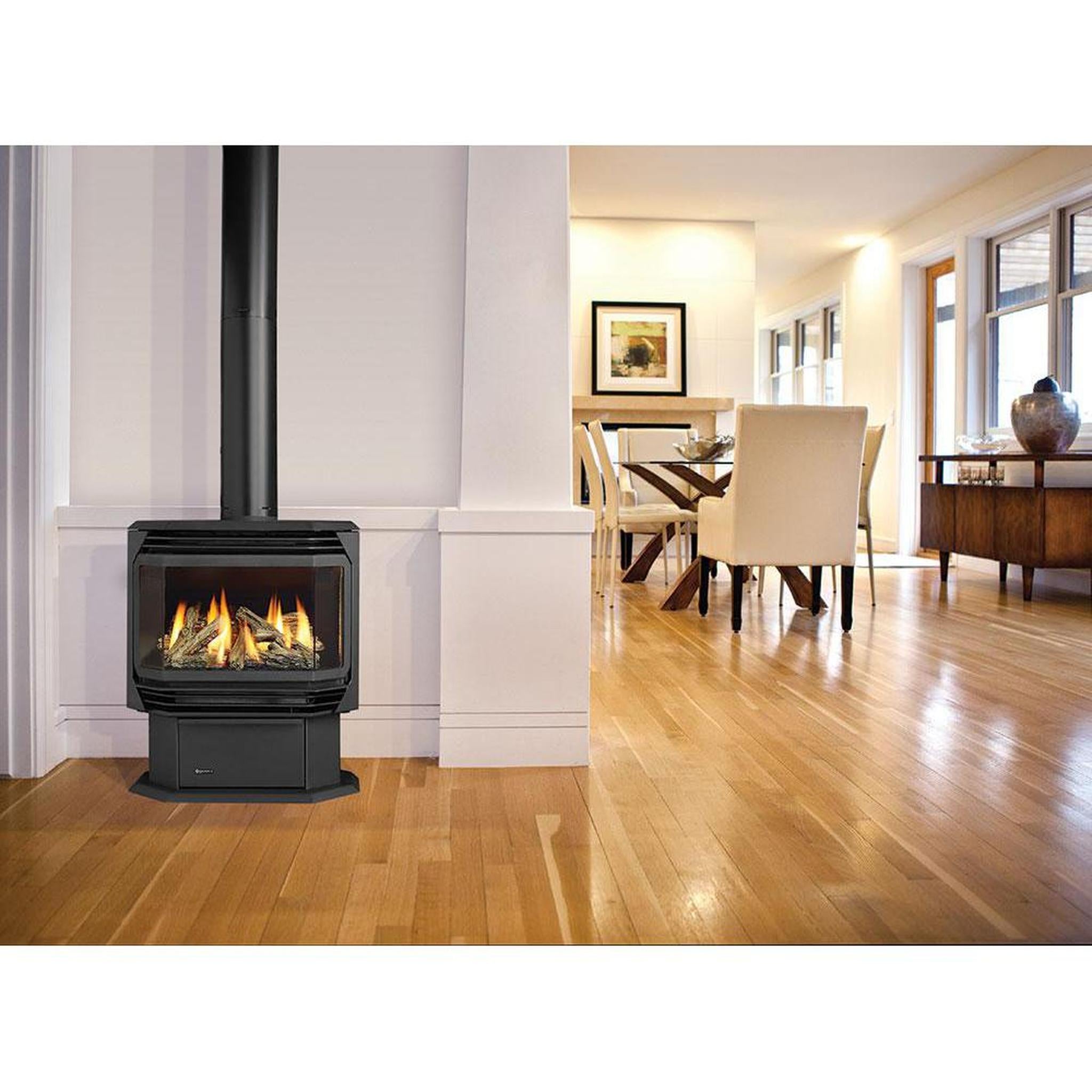 Regency Ultimate U38N-NG10 26 Nickel B-Vent Contemporary Freestanding – US  Fireplace Store