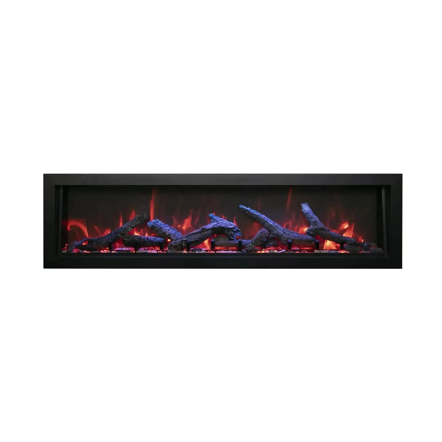 Remii by Amantii Deep Series 45" Built-in Electric Fireplace With Black Steel Surround