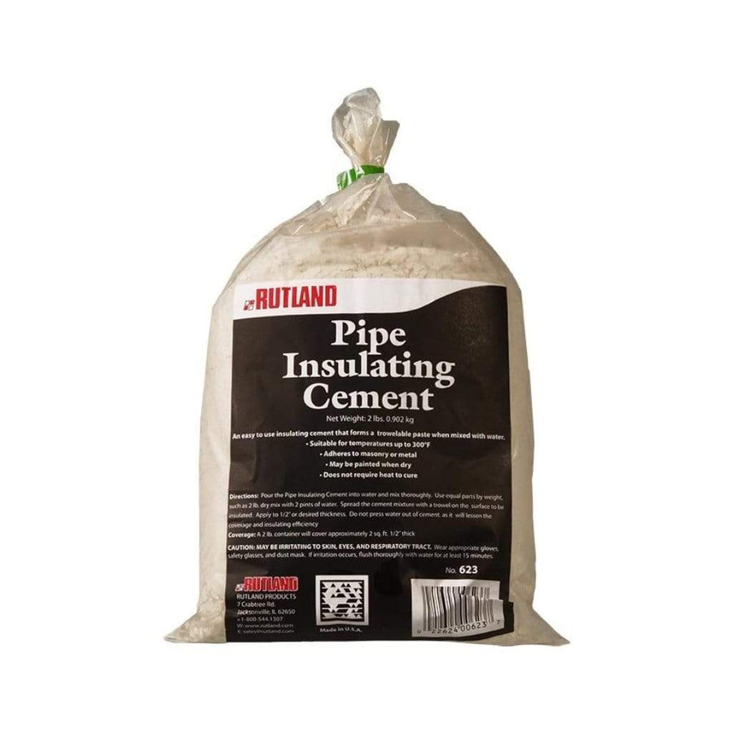 Rutland Pipe Insulating Cement - Bag