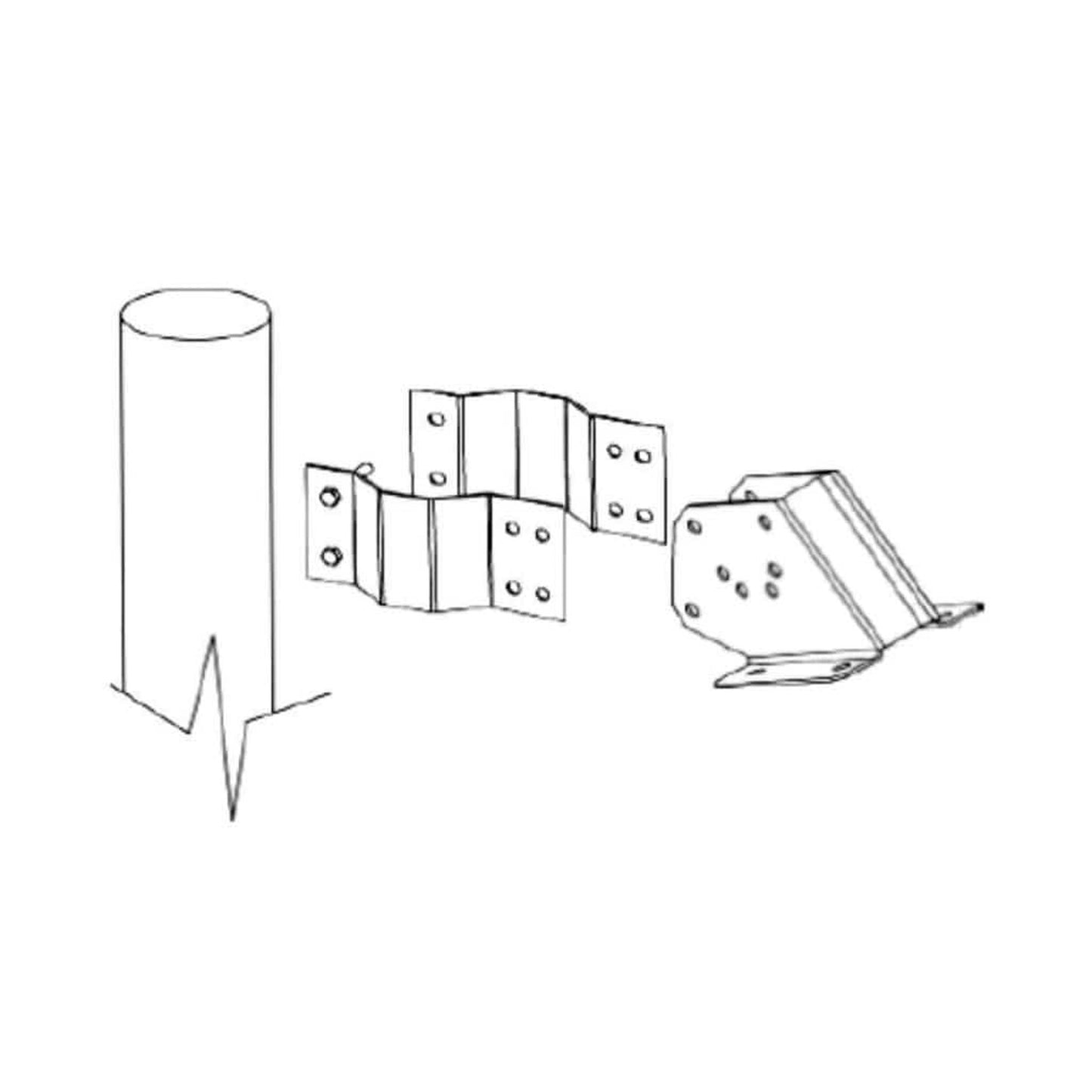 Schwank 4" Pole Mount Assembly For Gas Heaters