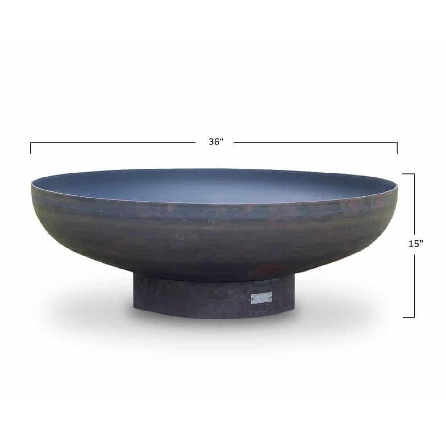 Seasons ELLIPTICAL 36" Natural Rust Patina Wood Steel Fire Pit