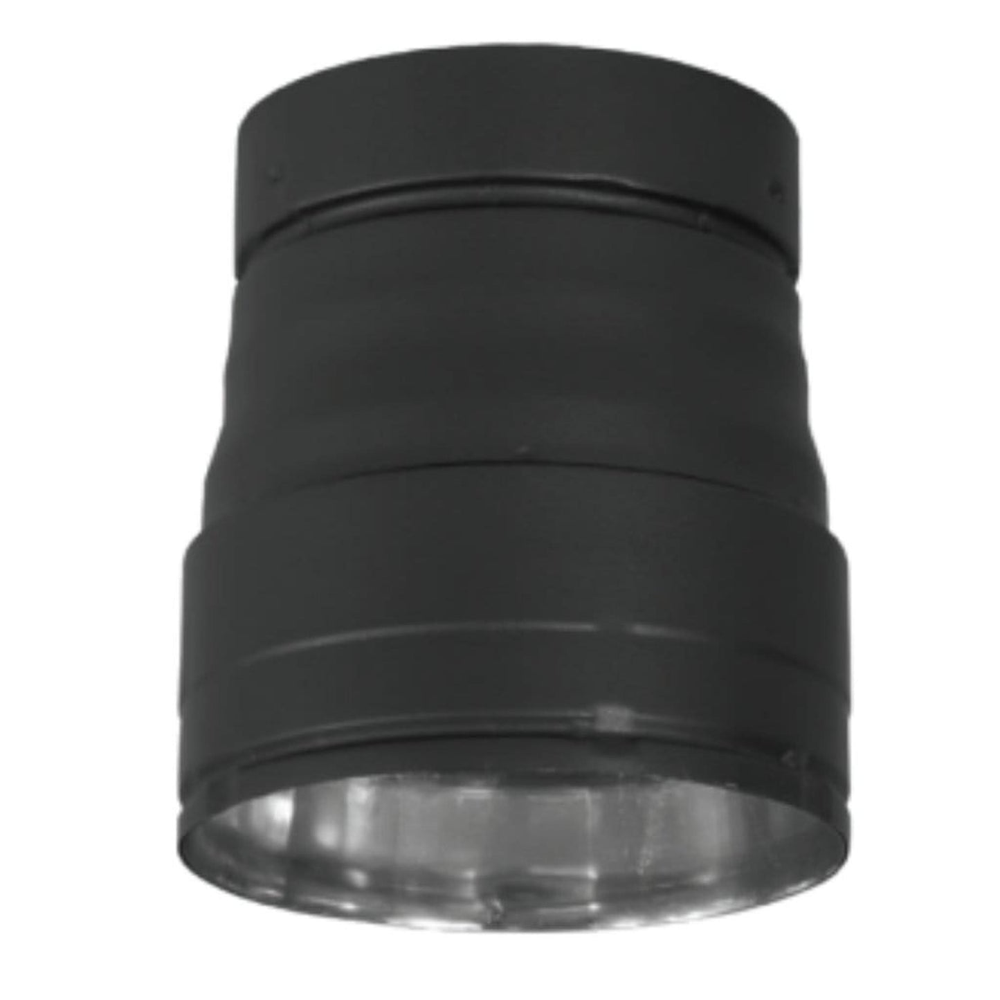 Security Chimneys Secure Black 7DLR6 Double Wall Reducer