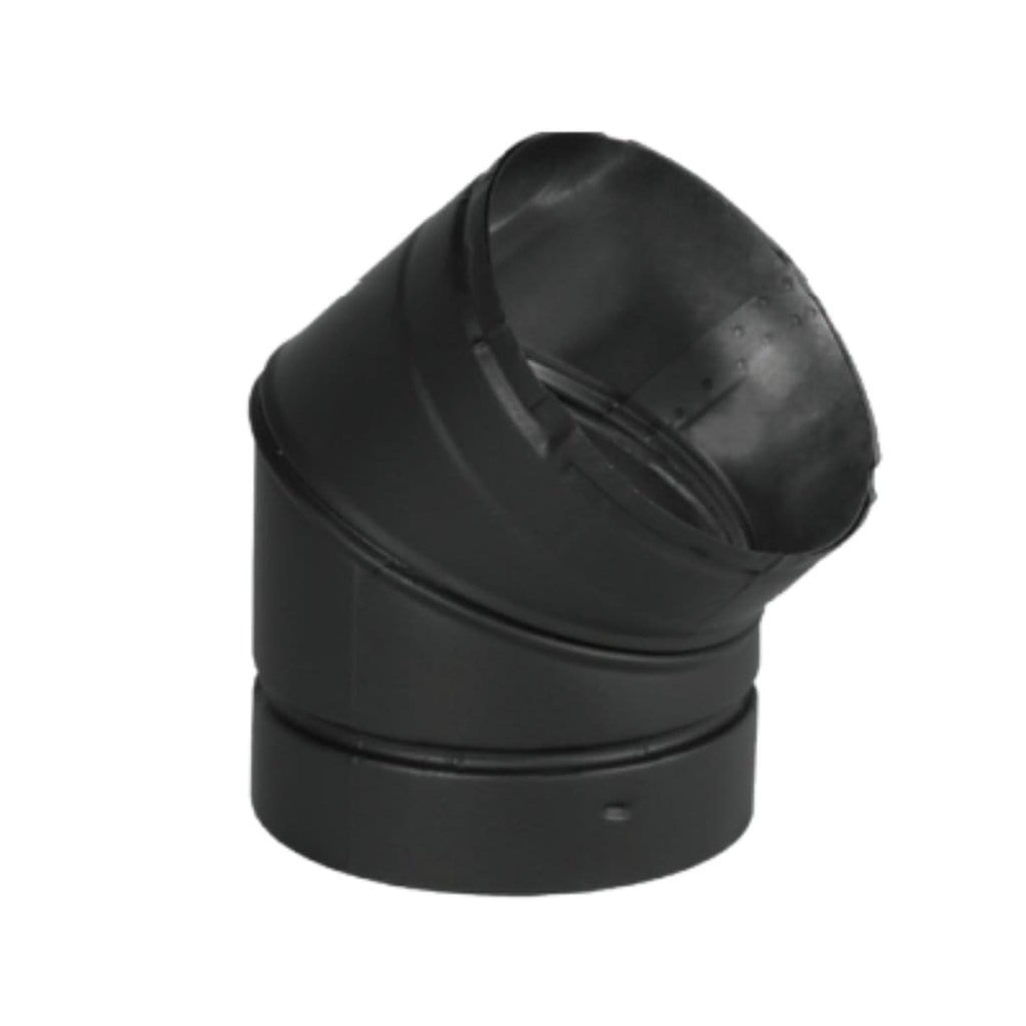 Security Chimneys Secure Black 8DE45 Double Wall 45-Degree Elbows