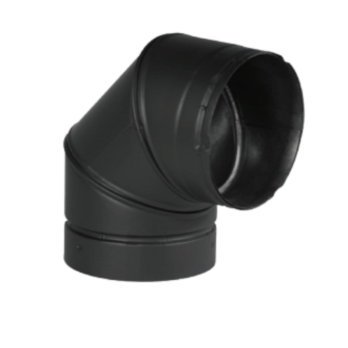 Security Chimneys Secure Black 8DE90 Double Wall 90-Degree Elbows