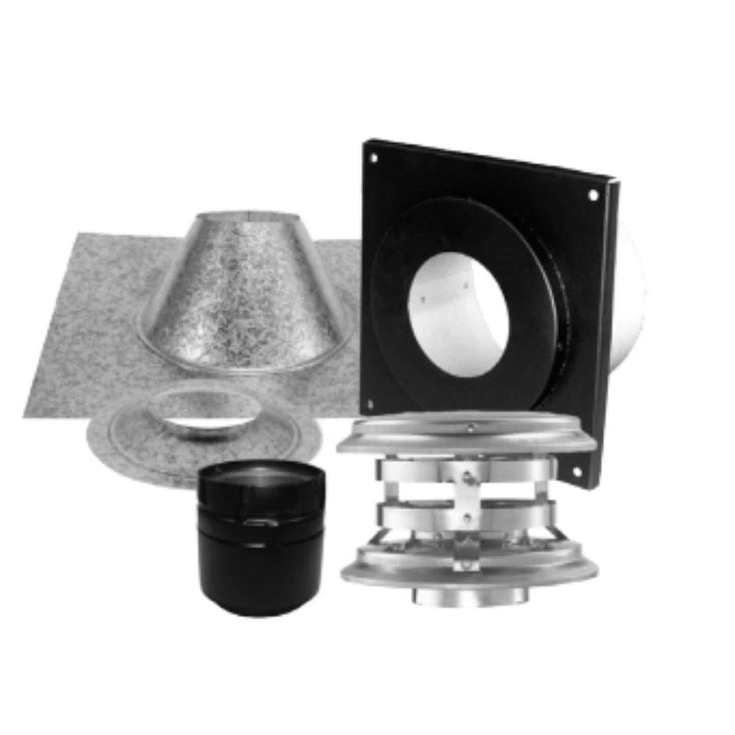 Security Chimneys Secure Pellet 3SPVVKIT Vertical Kit-Flat Ceiling