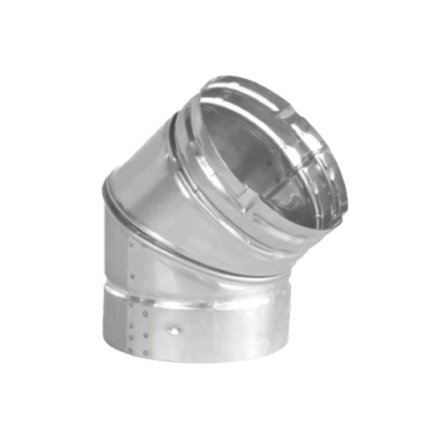 Security Chimneys Tubinox 7LE45 Stainless Steel 45-Degree Elbow