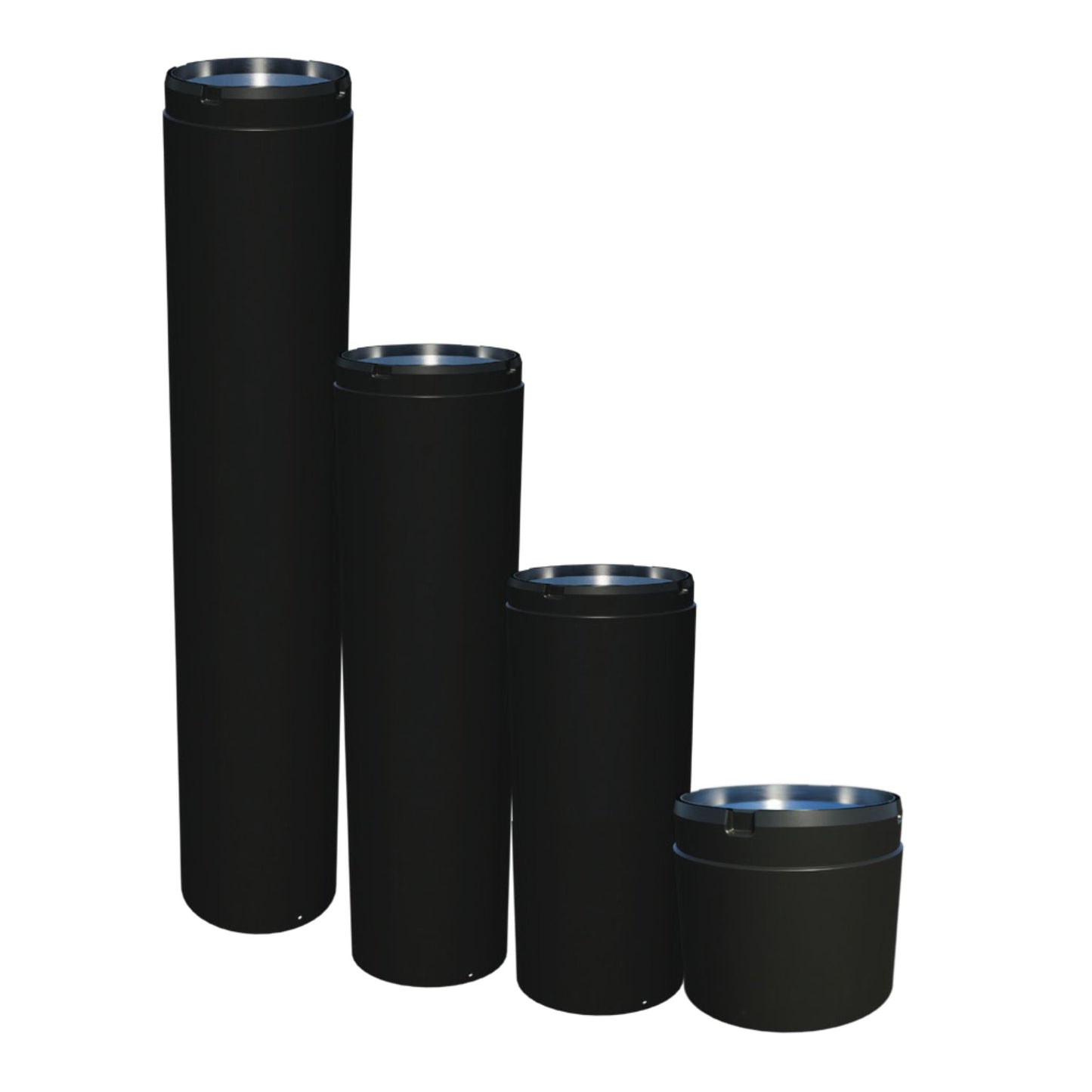 Security Chimneys Ultimate Stove 7" x 6" Black Adjustable Length