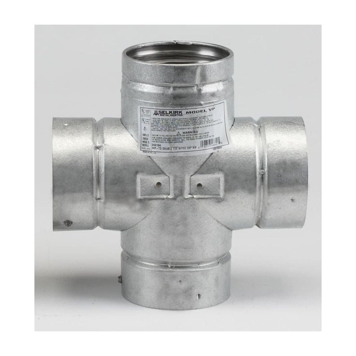 Selkirk 3"/4" Double Tee with Cap (Pellet Vent - VP - Type L)