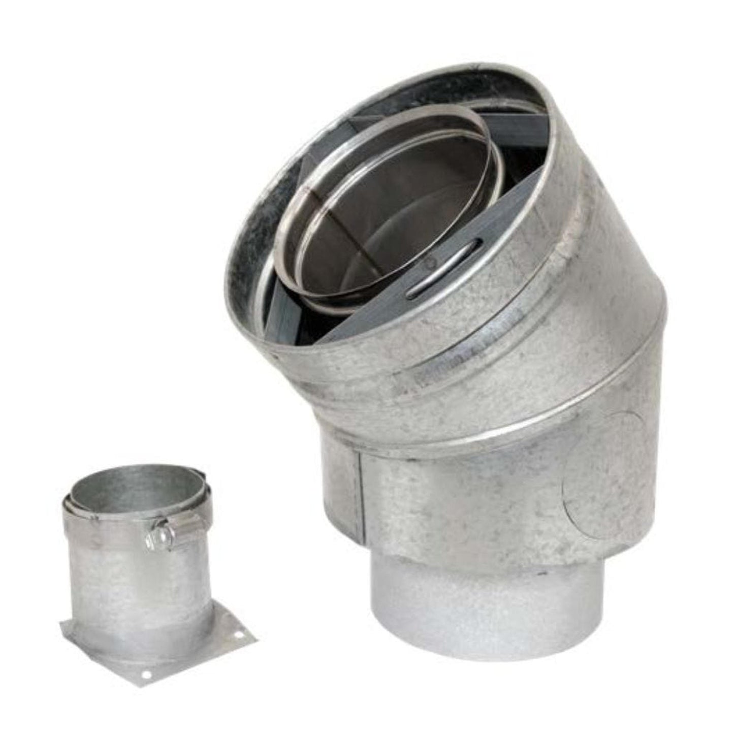 Selkirk 4" 45 Degree UPP Pellet Stove Adapter (Direct-Temp for Pellet)