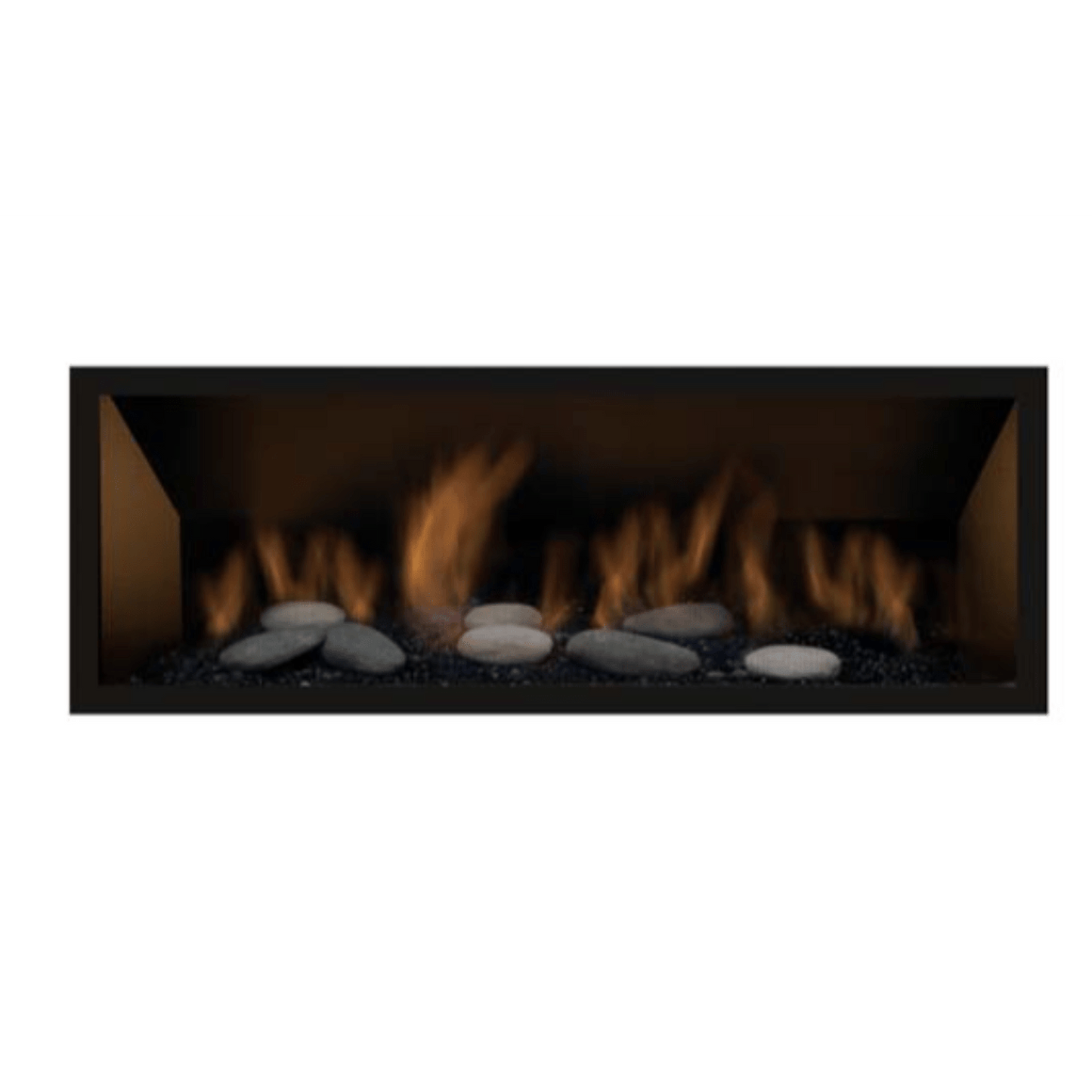 Sierra Flame by Amantii Clean Face Black Surround With Safety Barrier for Bennett Fireplace