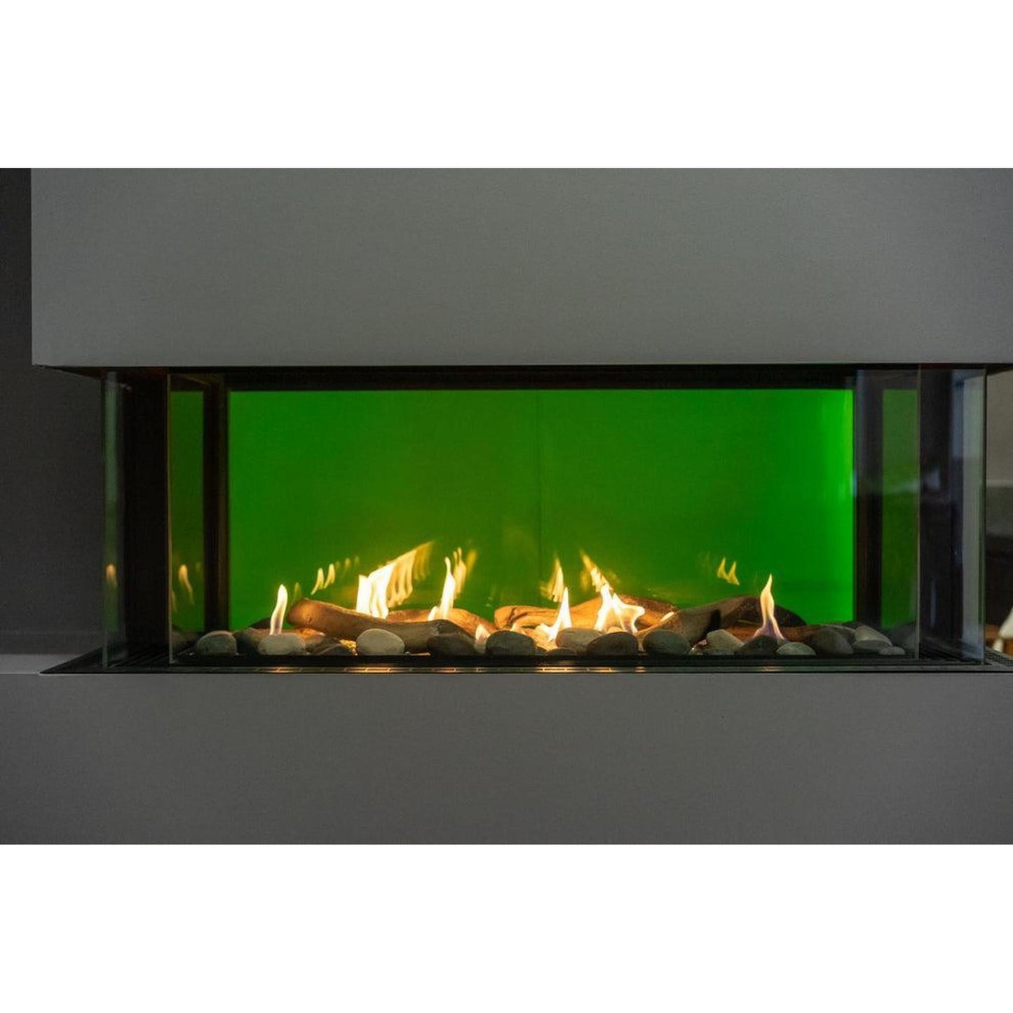Sierra Flame by Amantii Lyon 48" 4-Sided See-Through Direct-Vent Natural Gas Fireplace