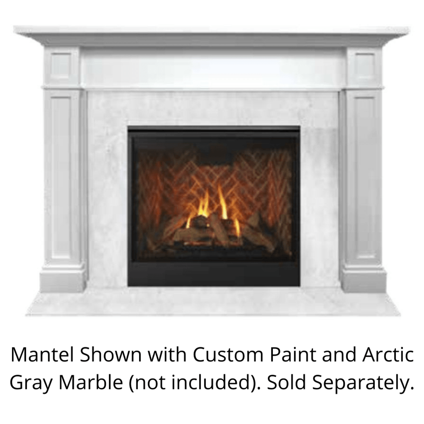 SimpliFire Acadia B-Size Unfinish Maple Flush Mantel