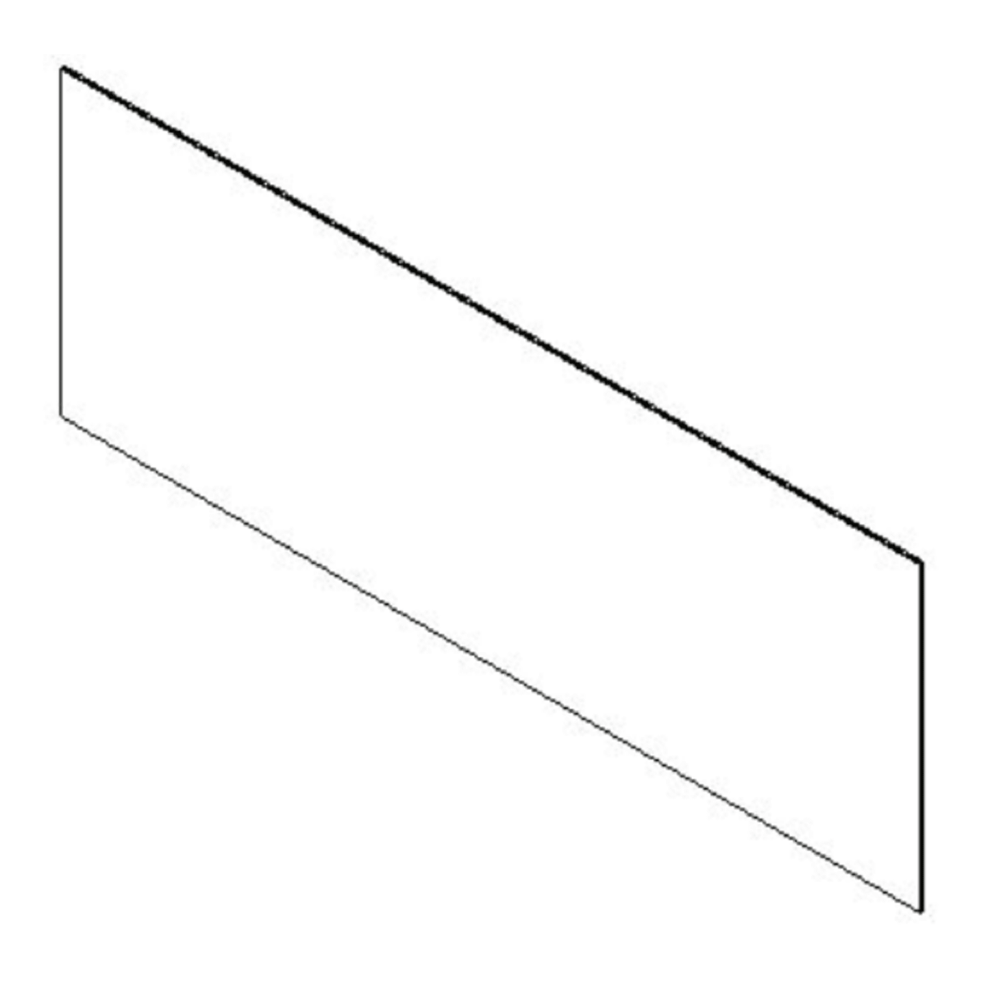 SimpliFire Front Glass for 43" Scion Trinity Fireplace
