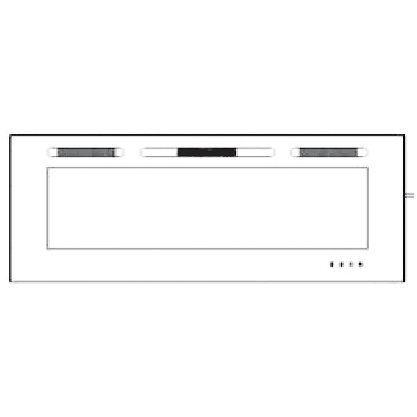 SimpliFire Front Glass for 60" Allusion Fireplace