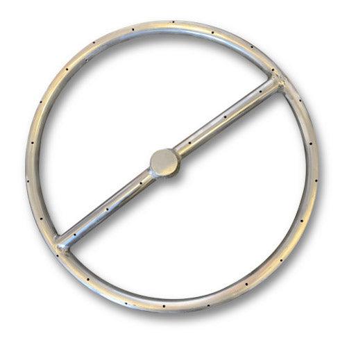 Slick Rock Concrete Oasis 60" Copper Oval Propane Gas Fire Bowl With Match Lit Ignition Burner