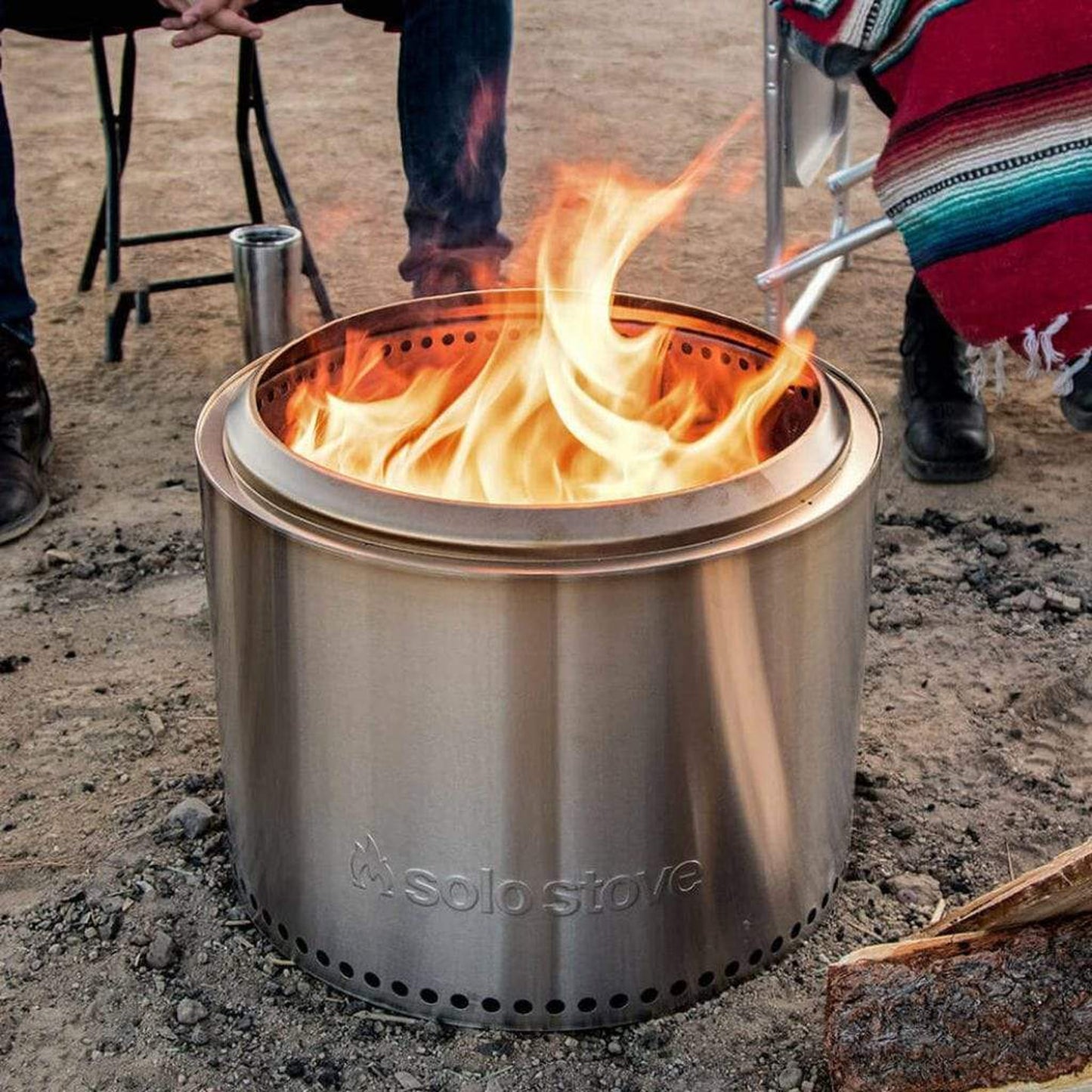 Solo Stove 19 1/2" Stainless Steel Bonfire Wood Burning Fire Pit