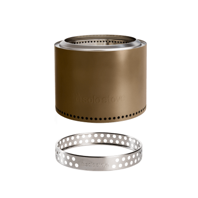 Solo Stove Bonfire Bronze Metallic Stainless Steel Fire Pit With Solo Stove Bonfire Bronze Metallic Stainless Steel Fire Pit With