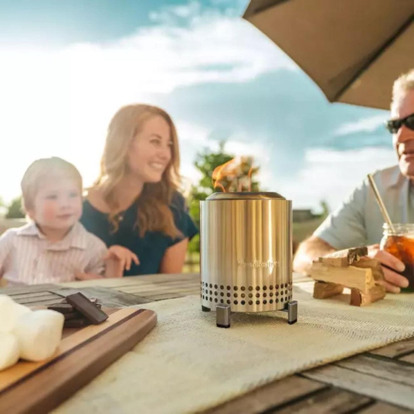 Solo Stove Mesa Stainless Steel Tabletop Fire Pit