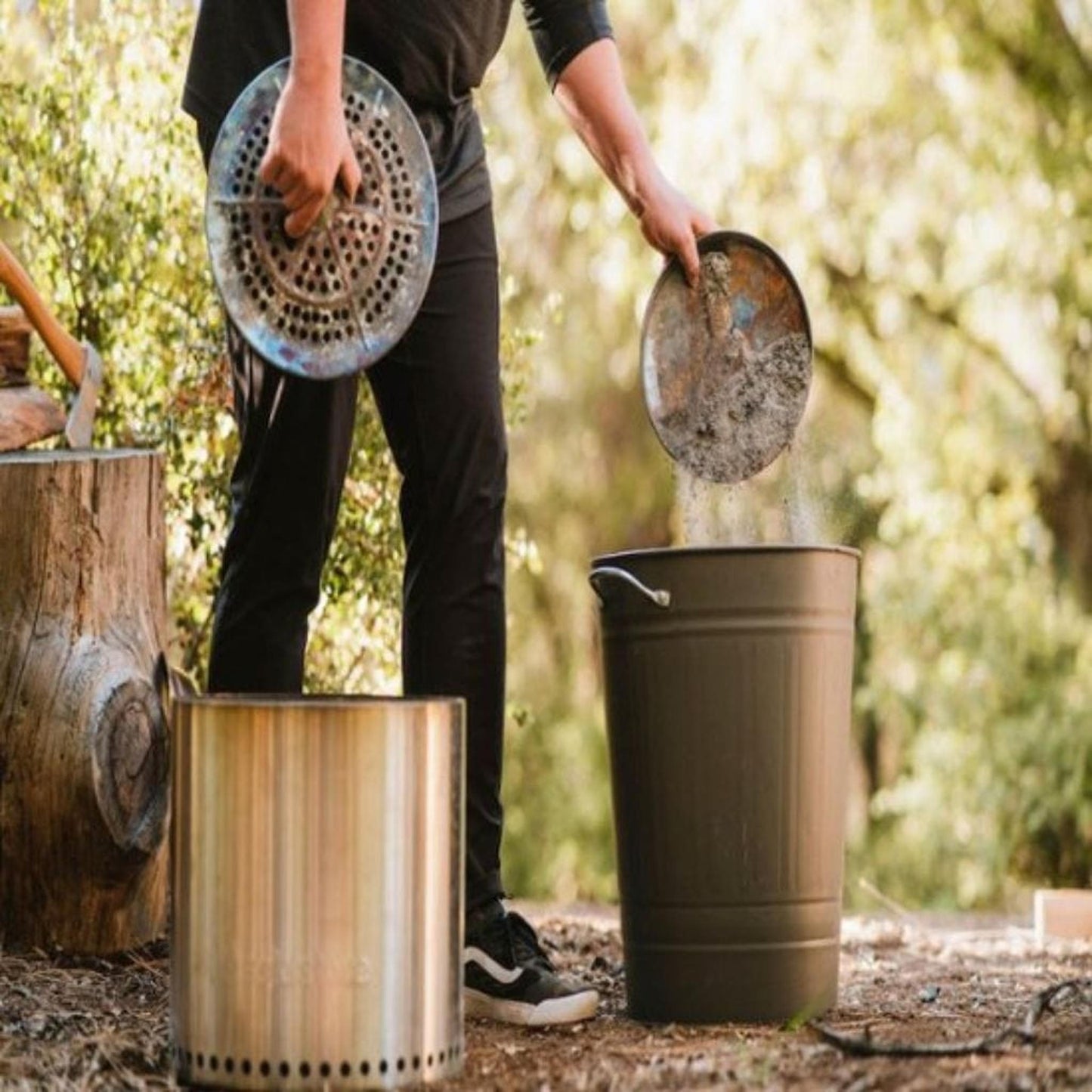 Solo Stove Ranger Stainless Steel Fire Pit With Stand and Shelter 2.0 Bundle