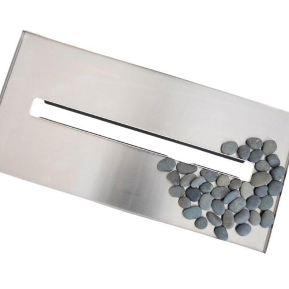 Spark Fireplaces Stainless Steel Vent Free Media Tray for 59S Fire Ribbon Fireplace
