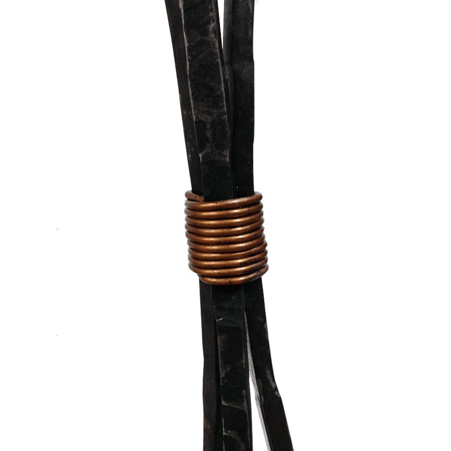 Stone County Ironworks 36" 906-042 3-Piece Studio Series Standing Fireplace Tool Set w/ Rust Broom