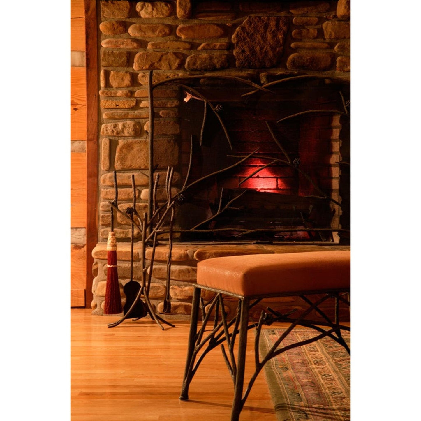 Stone County Ironworks 38" 903-126 Pine Iron Single Panel Fire Screen