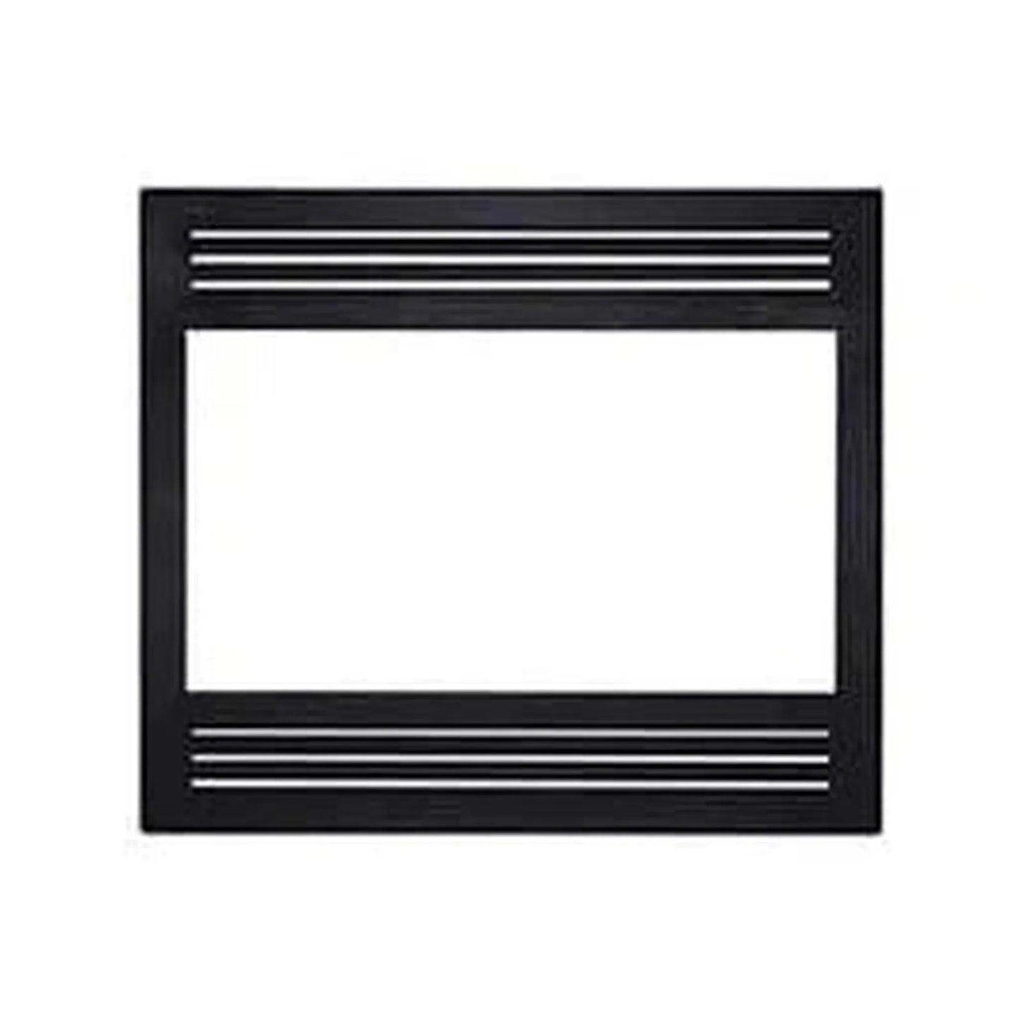 Superior Black Louvered Facade With Square Opening for WCT4920 Wood Burning Fireplace
