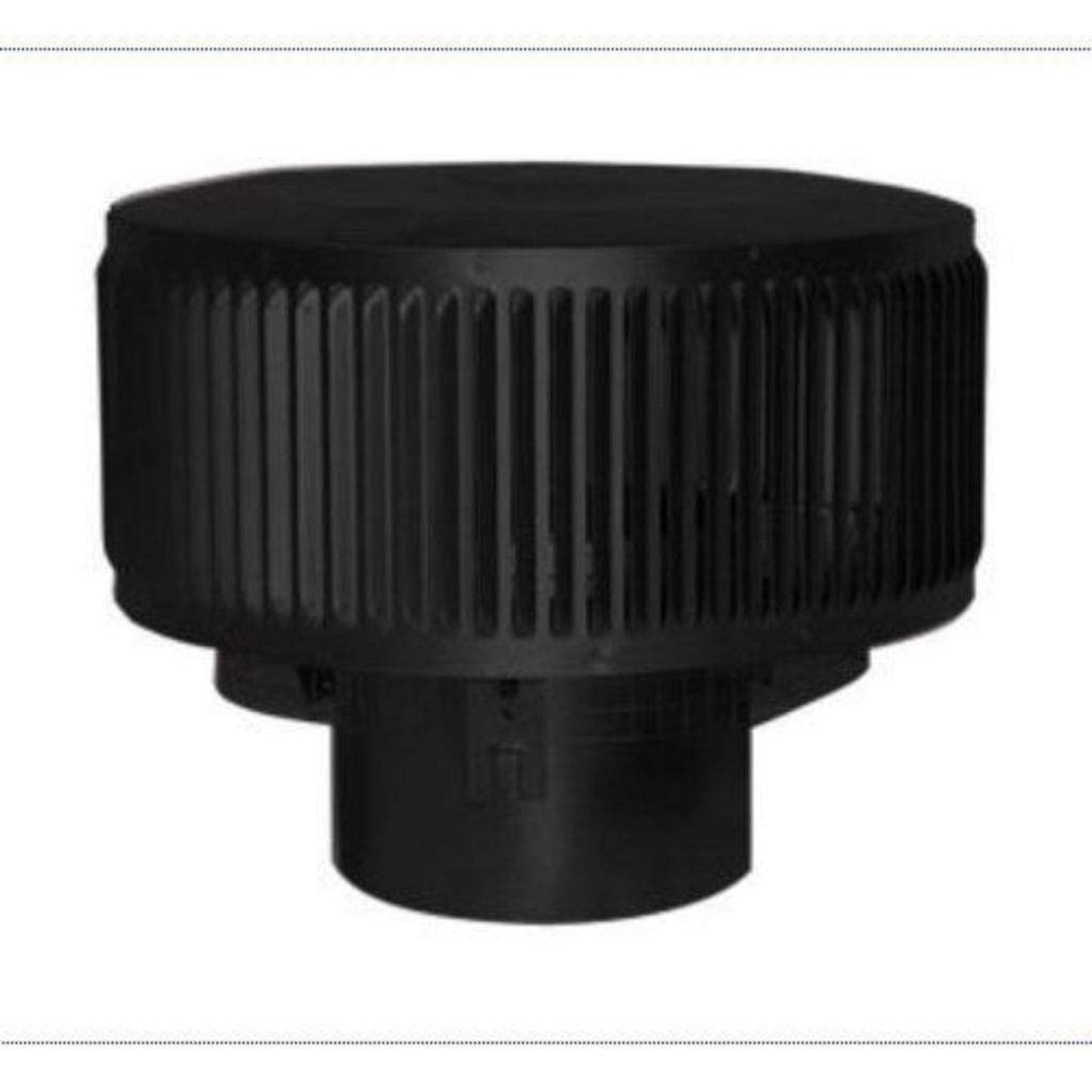 Superior Black Round Top Termination Cap With Louvered Screen for 8" Wood Burning Chimney