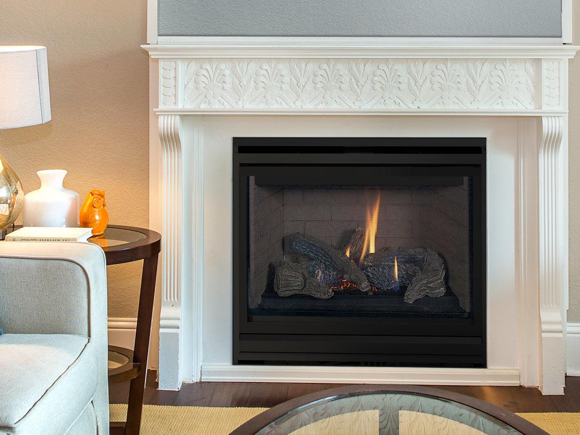 Superior DRT2035 35" Mid-Size Traditional Top/Rear Direct Vent Natural Gas Fireplace With Millivolt Ignition