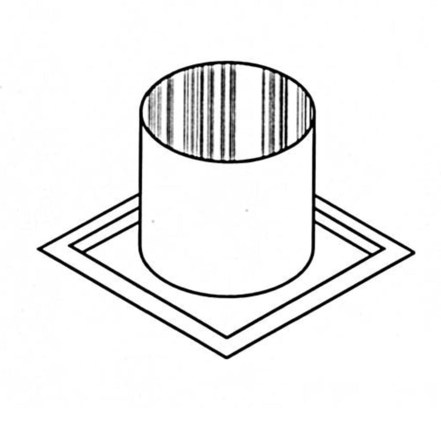 Superior Firestop Thimble for 8" Standard Wood Burning Chimney