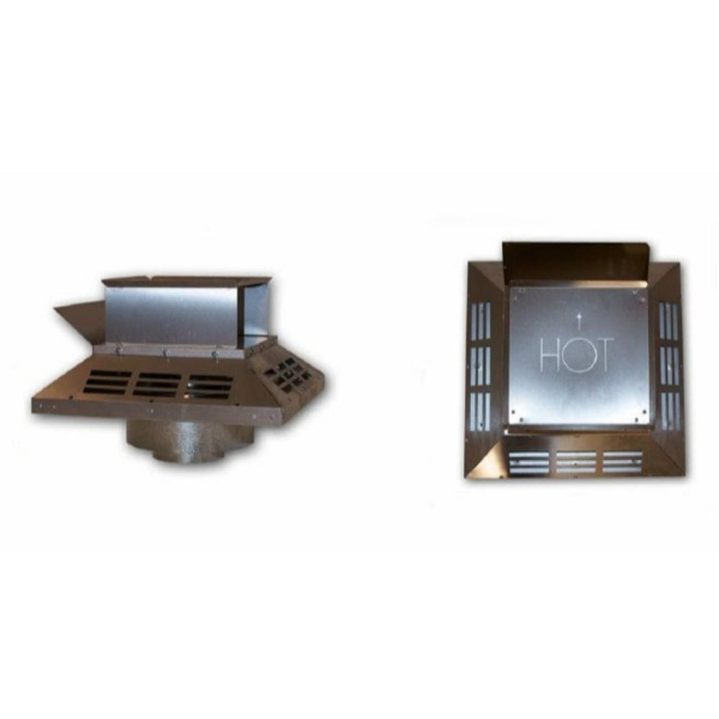 Superior Horizontal Square Termination Cap - Galvanized