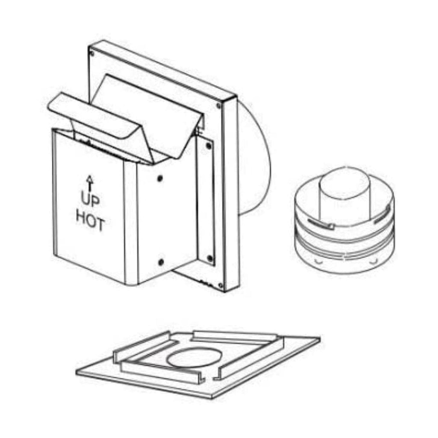 Superior Secure Flex Compact Termination for DRC2033, DRT2033 and DRT2035 Gas Fireplaces