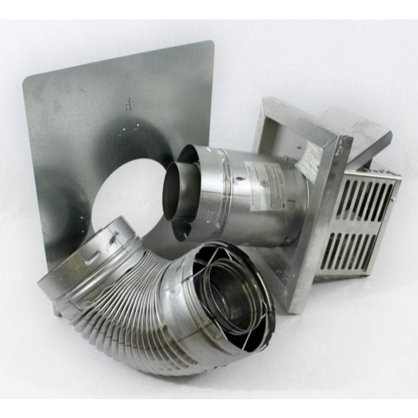 Superior Small Square Horizontal Termination Kit With 90 Degree Elbow for Secure Vent 4.5/7.5 Rigid Vent System