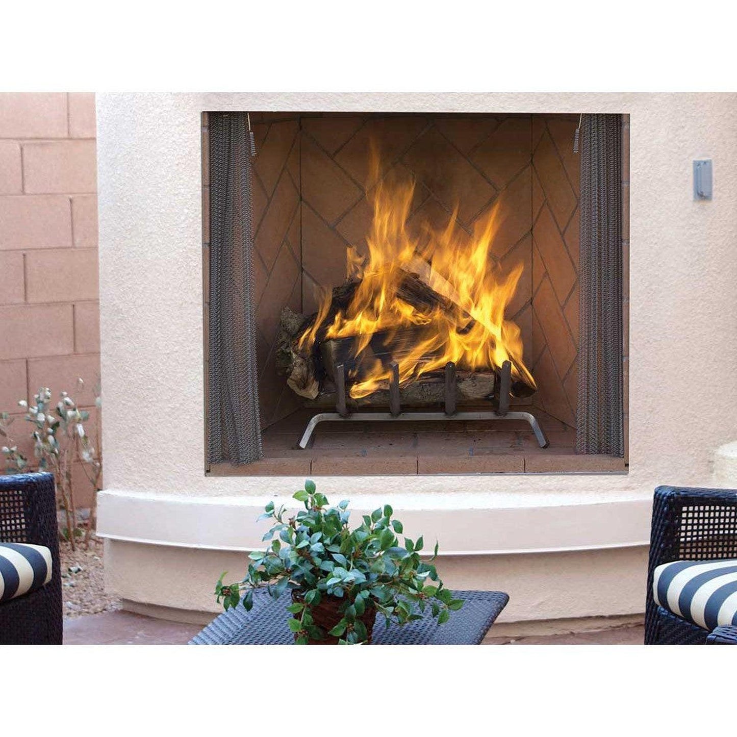 Superior WRE6050 50" Traditional Outdoor Vented Wood Burning Masonry Fireplace