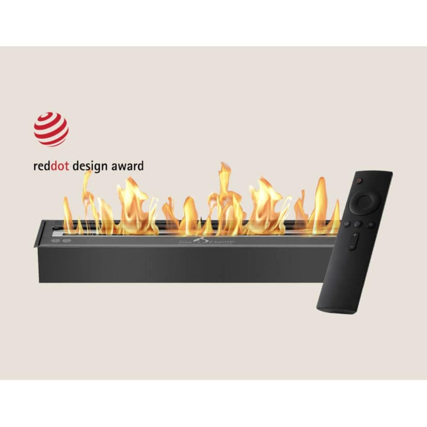 The Bio Flame 96" Black Remote Control Smart Ethanol Burner