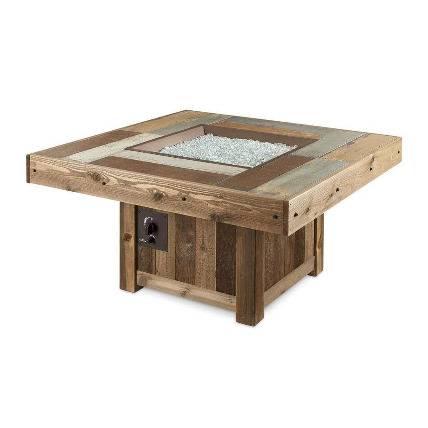 The Outdoor GreatRoom Company 49" Vintage Square Gas Fire Pit Table