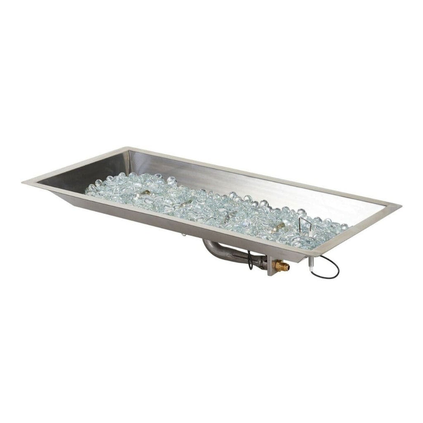 The Outdoor GreatRoom Company Crystal Fire 12" x 24" Linear Gas Burner