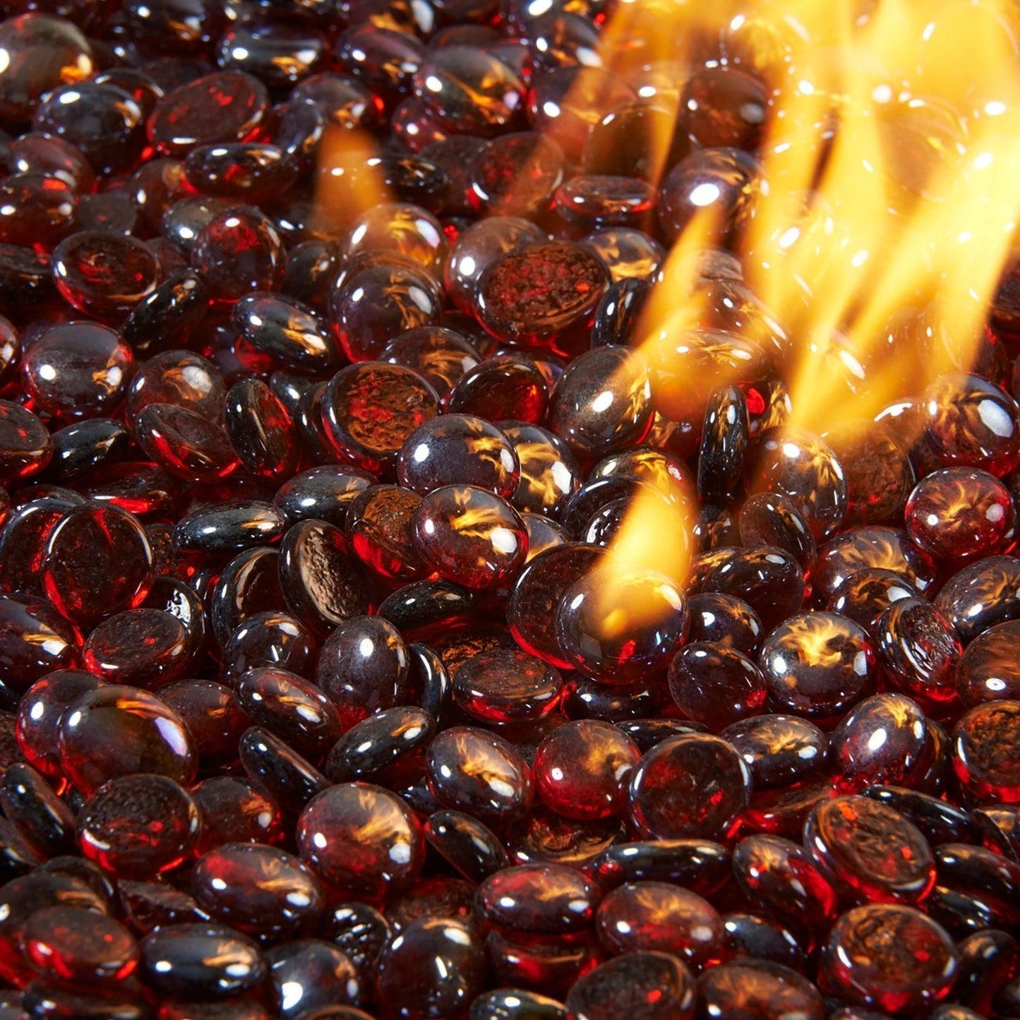 The Outdoor GreatRoom Company Ruby Reflective Tempered Fire Glass Gems - 10 lb kit