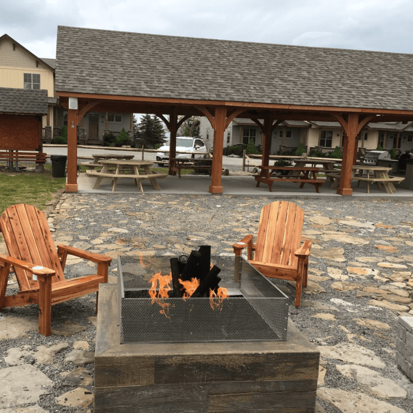 The Outdoor Plus 120" Catalina GFRC Wood Grain Concrete Rectangle Gas Fire Pit