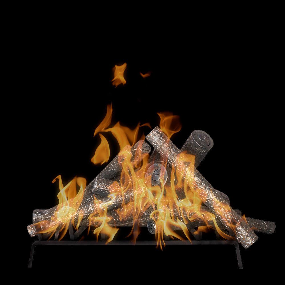 The Outdoor Plus 24" Fireplace Log & Tray Set Ornament
