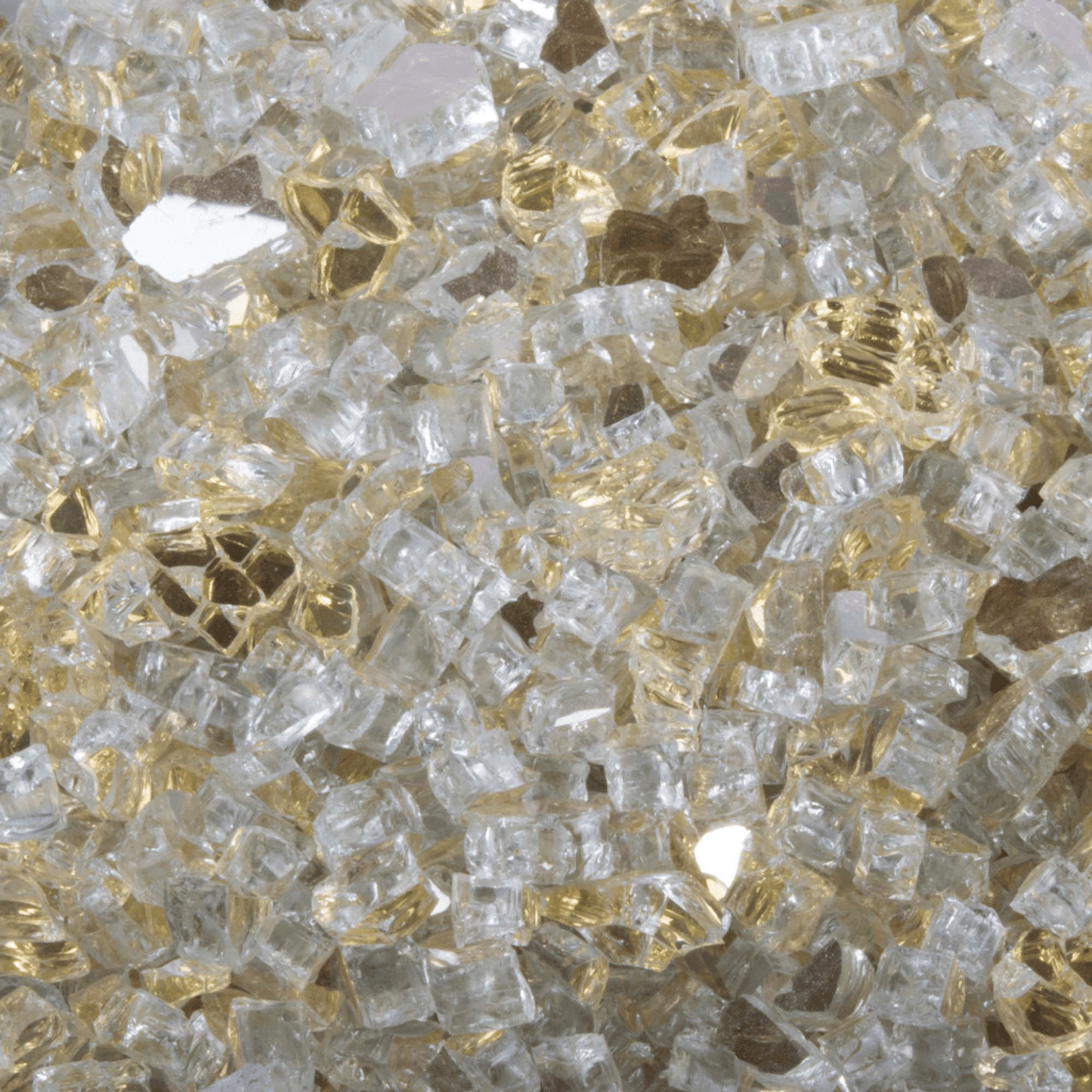 The Outdoor Plus 25 Lbs. Gold Reflective Fire Glass Media
