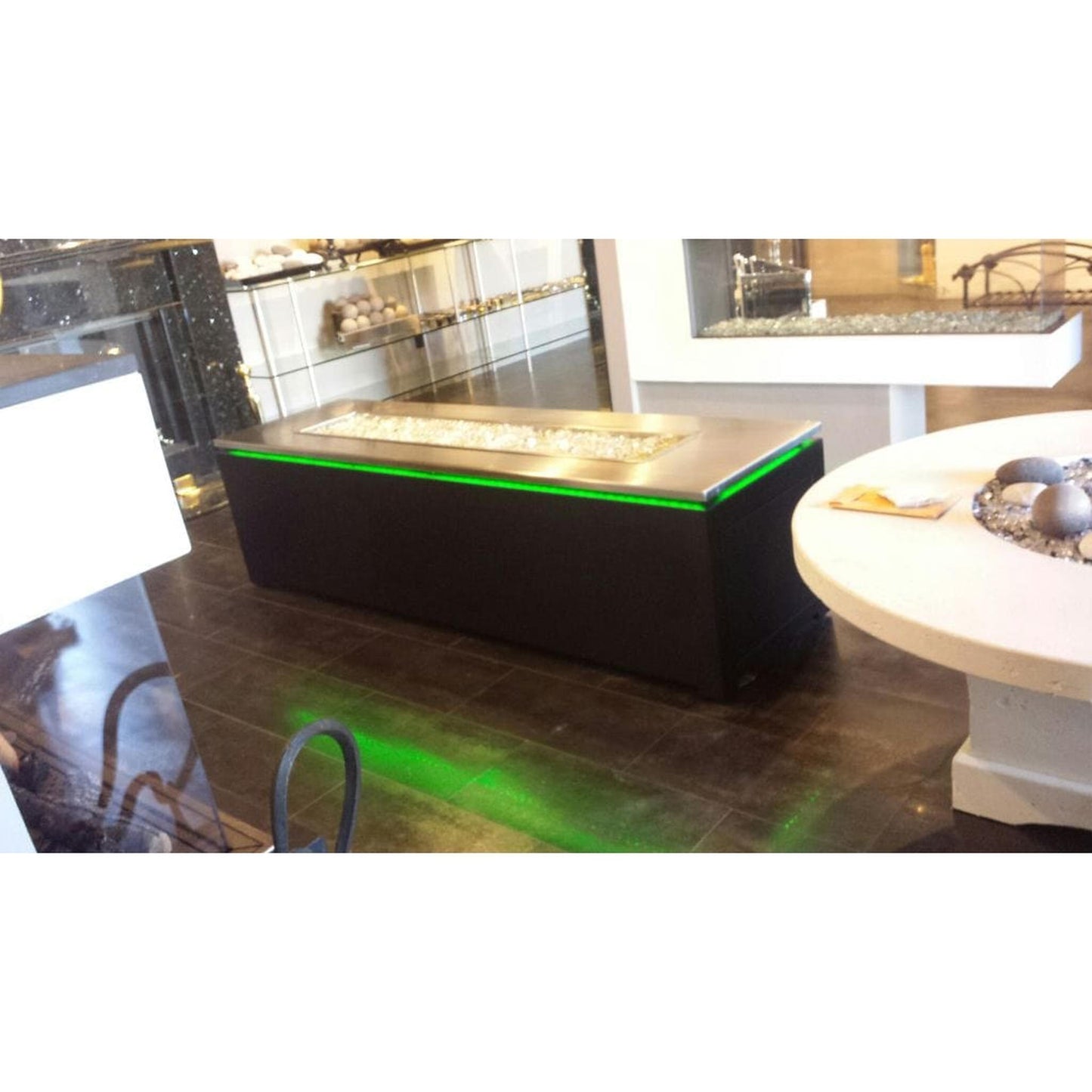 The Outdoor Plus 46" Merona Powder Coated Steel Rectangle Fire Table