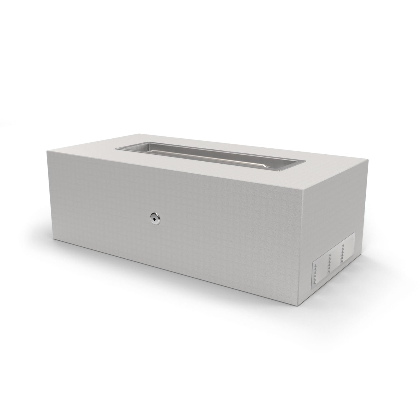 The Outdoor Plus Rectangular 72" Hardieboard & Steel Frame Natural Gas Ready to Finish Fire Pit with Match Lit with Flame Sense Ignition