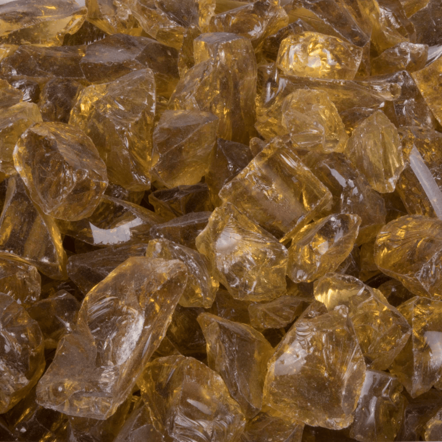 The Outdoor Plus 25 Lbs. Amber Non-Reflective Fire Glass Media