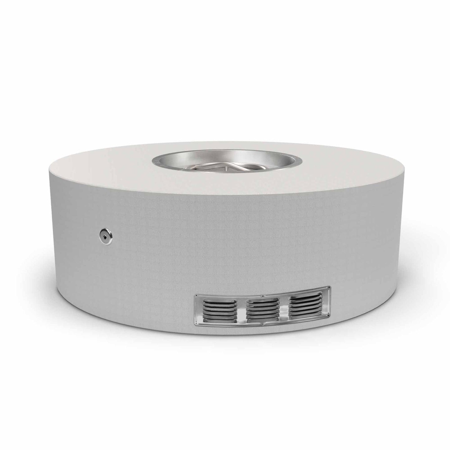 The Outdoor Plus Round 84" Hardieboard & Steel Frame Liquid Propane Ready to Finish Fire Pit with Match Lit with Flame Sense Ignition