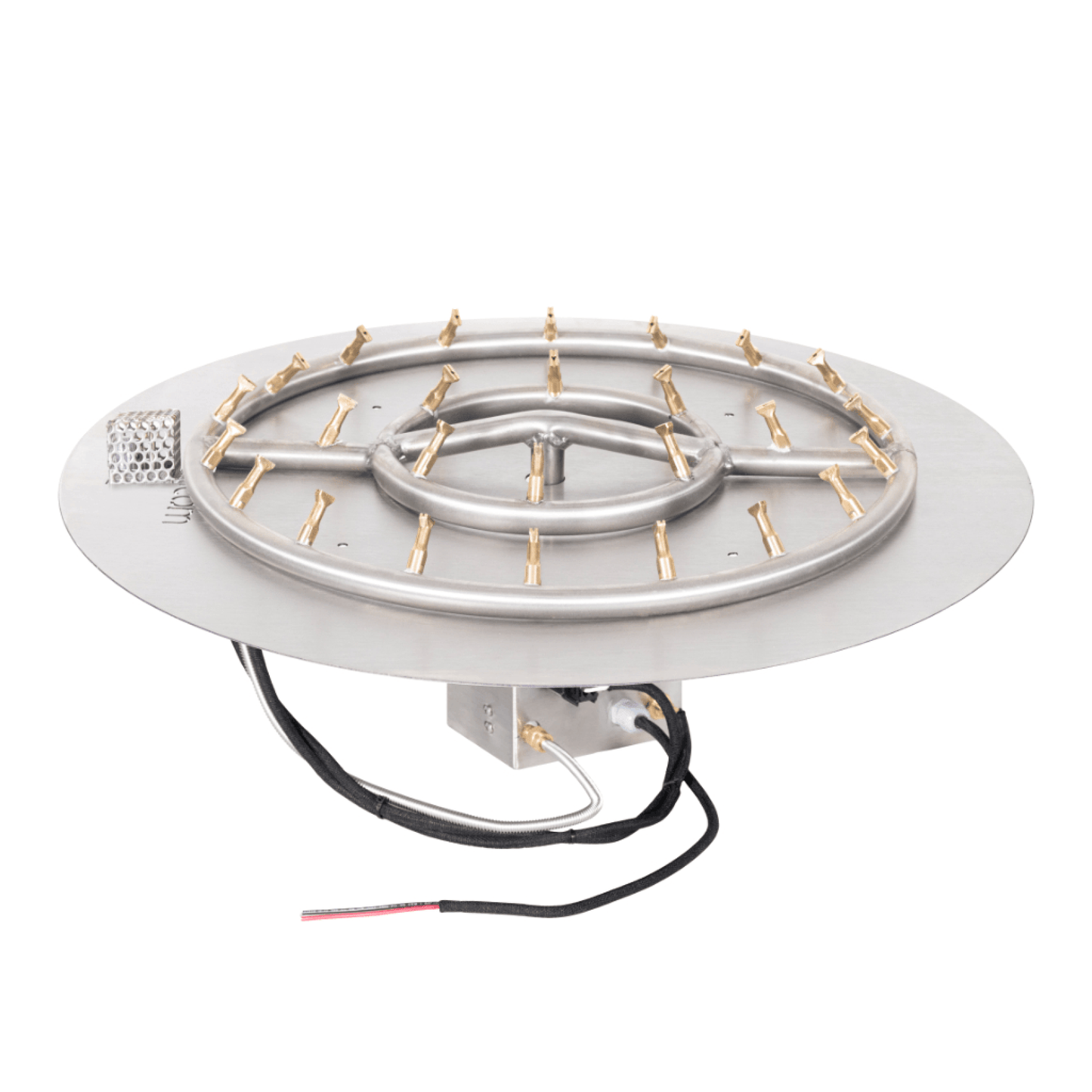 The Outdoor Plus Round Flat Pan With Stainless Steel Round Bullet Burner