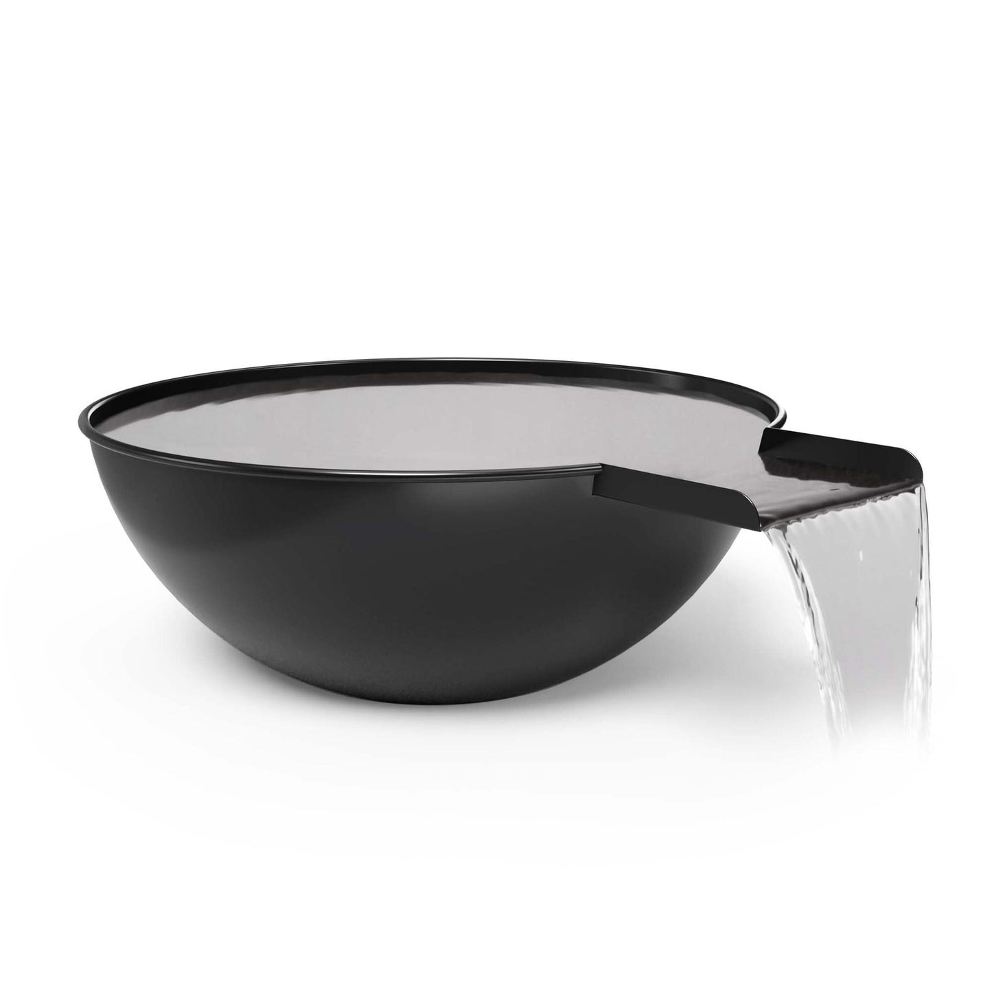 The Outdoor Plus Sedona 36" Copper Vein Powder Coated Metal Water Bowl