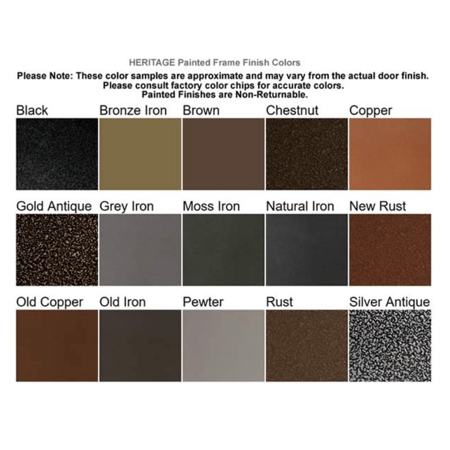 Thermo-Rite Paint Surcharge for Other Heritage Finishes